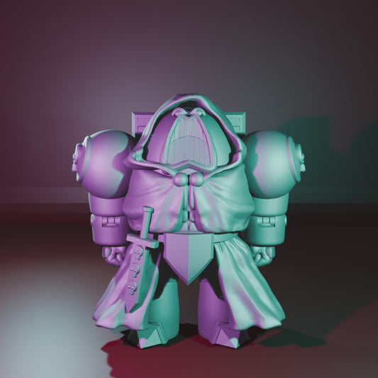 Robed Warrior (Psycho Warrior) by 3DArtGuy 32mm scale, 50mm, Miniature War Gaming Figure, Space King