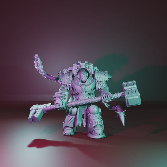 Steel Master by RatMan Forge – Resin Printed Grimdark Heavy Armor Mini (28/32mm)