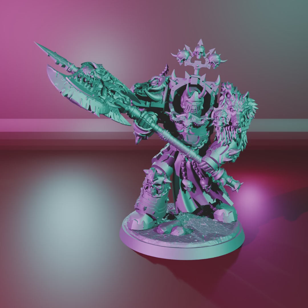 Exterminator Lord 4 – 360° turntable, assembled model on base