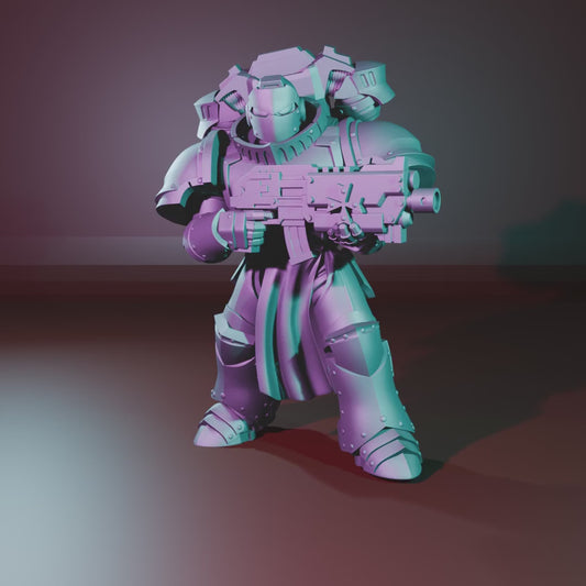 Temple Militum by Ghamak: Sci-fi 28/32mm Heroic Scale Miniature, 36mm tall, 10 Units