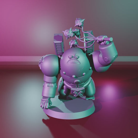 Hate Monger 2 by 3DArtGuy turntable, 50mm Single in the Self-Flagellation Whip pose on a 40mm magnetic base