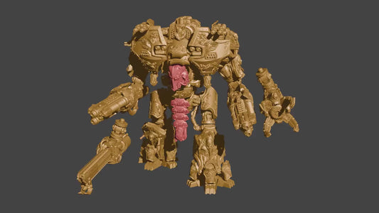 Walking Cathedral by 3DArtGuy 32mm scale, 100mm, 165mm, Miniature War Gaming Figure