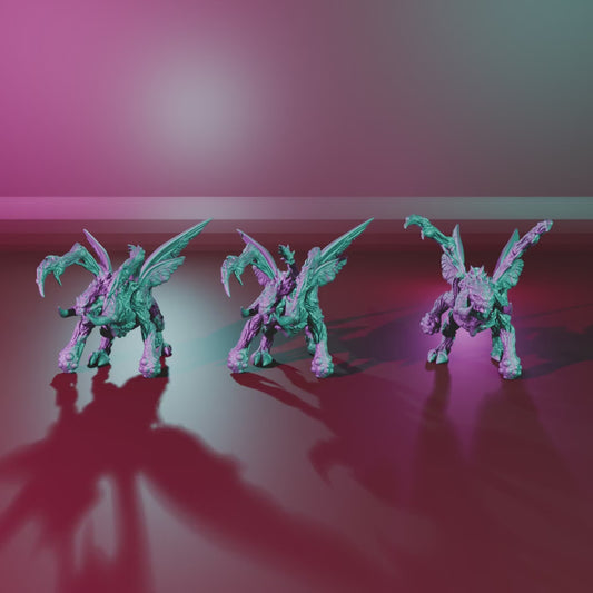 Insectoid Alien Basic Frontline Warrior – 360° turntable, all three warrior poses