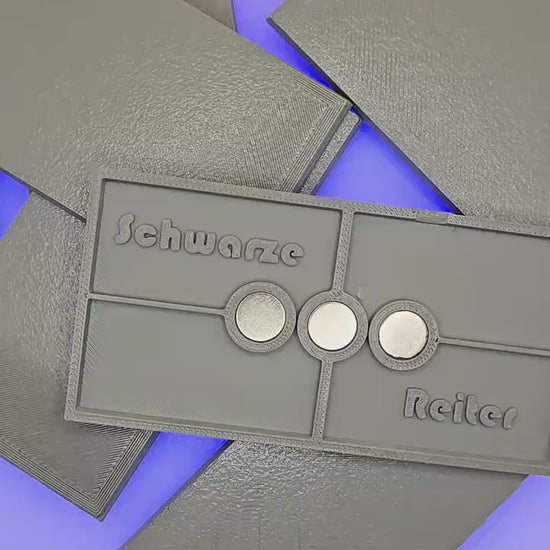 100mm x 50mm Magnetic Rectangle Bases for Miniatures, STL Printed Bases, Mini Bases, Magnetic, PLA Bases, 2mm bracing