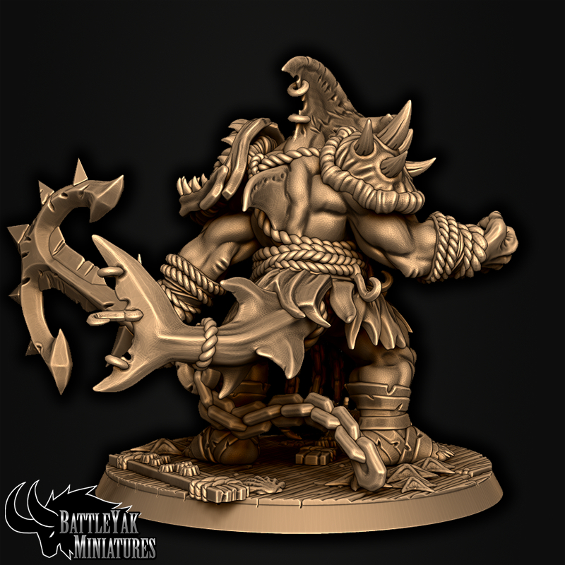 Sharkzerker Hammerhead by Battle Yak – rear view with anchor and serrated blade