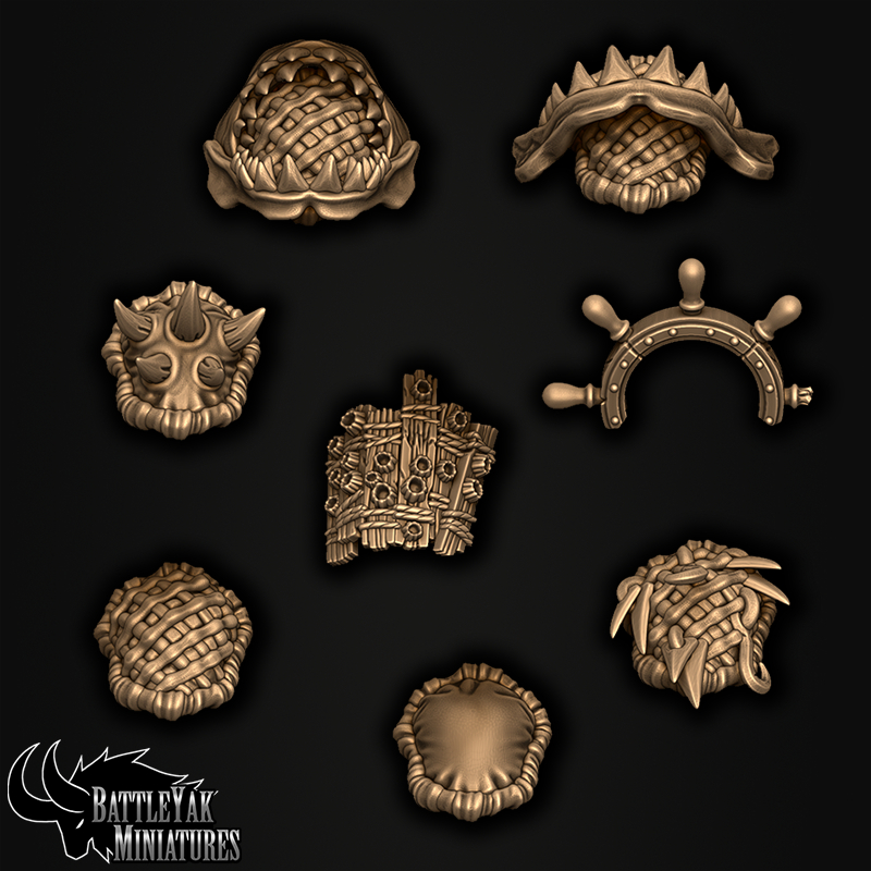 Sharkzerker Hammerhead by Battle Yak – eight pauldron options
