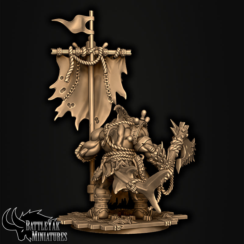 Sharkzerker Banner-Bearer by Battle Yak – rear view of the banner
