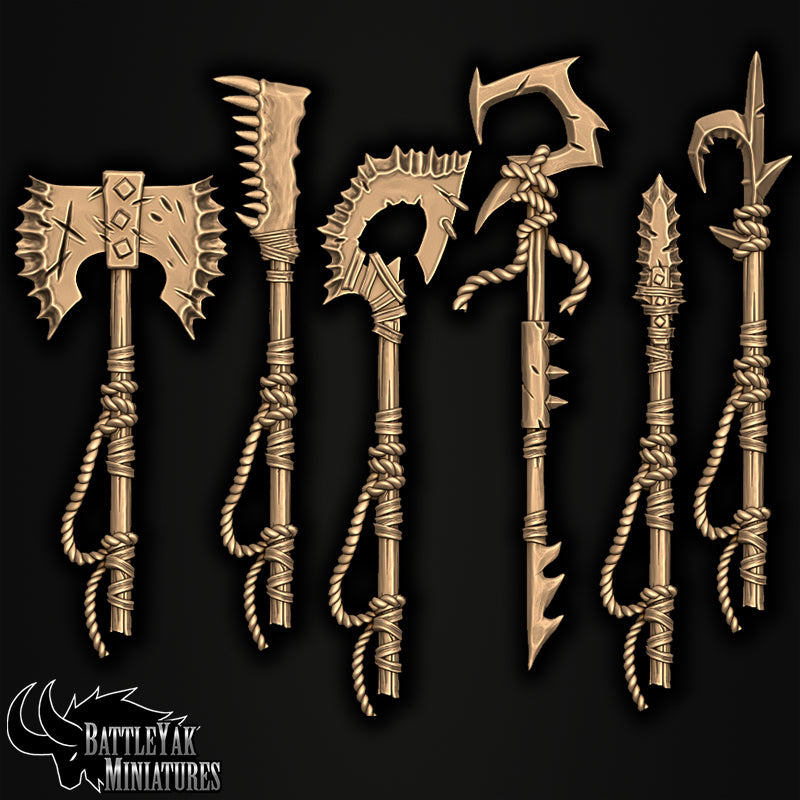 Sharkzerker Great-Weapon Pack by Battle Yak – six of the two-handed great weapons