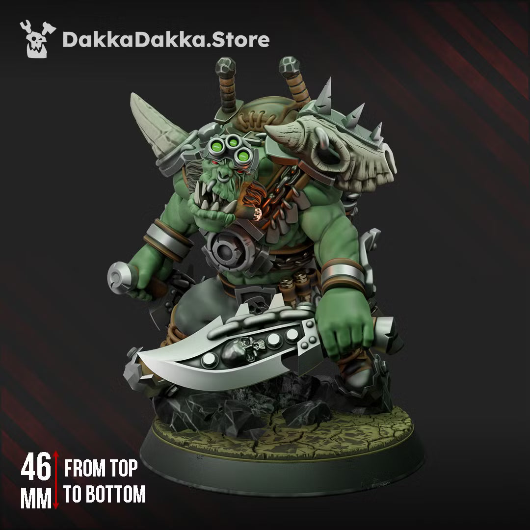 Boss Smirknife by DakkaDakka | Heroic Scale Resin Printed Miniature (46mm Tall)