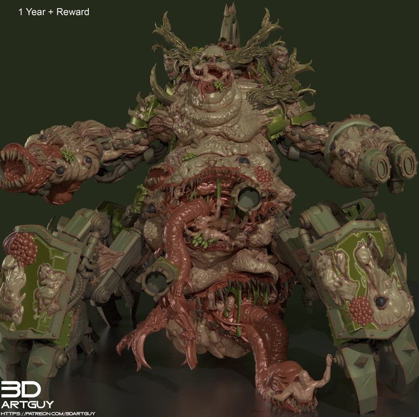 Fat Bastard by 3DArtGuy | Heroic Scale Resin Printed Miniature (110mm Tall)