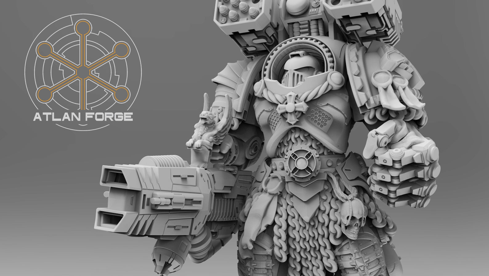 Templar Crusaders by Atlan Forge – 5-Man Modular Resin Printed Grimdark Squad (28/32mm) - Mega Diamonds & Schwartzreiter Mini Forge