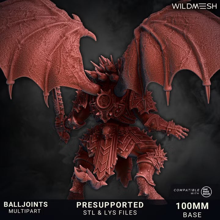 Bloodforged Wrathborn by WildMesh – spread wings view