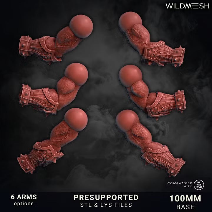 Bloodforged Wrathborn by WildMesh – 6 arm options